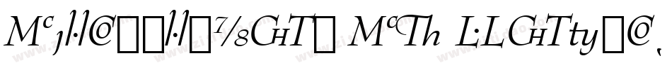 BernhardMod BT Roman字体转换